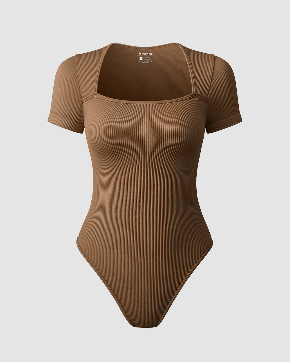 Short Sleeve Ribbed Saquare Neck Bodysuits