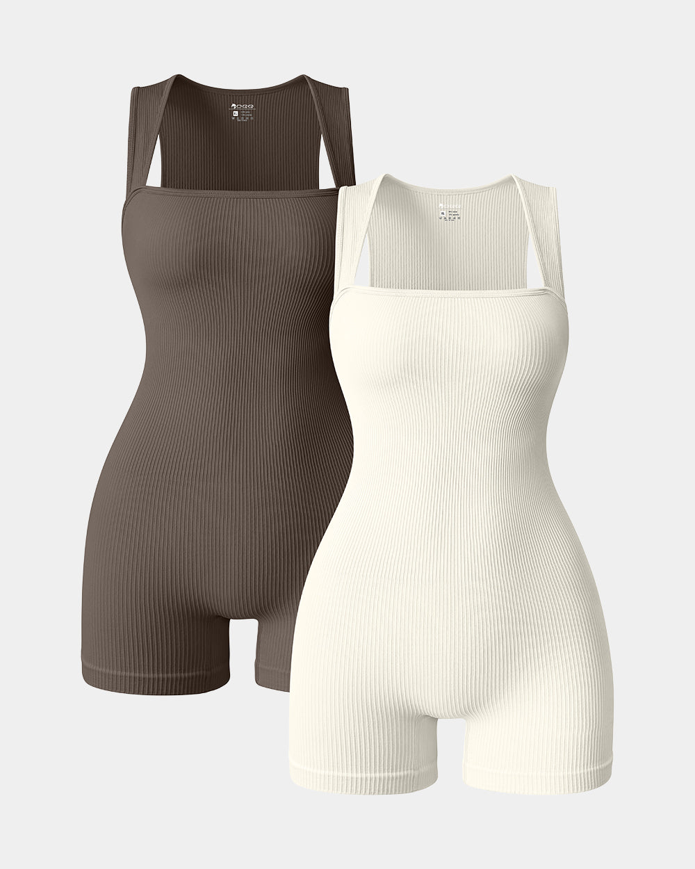 Square Neck Sleeveless Rompers
