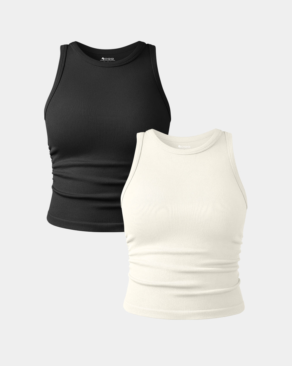 Crew Neck Sleeveless Crop Camis