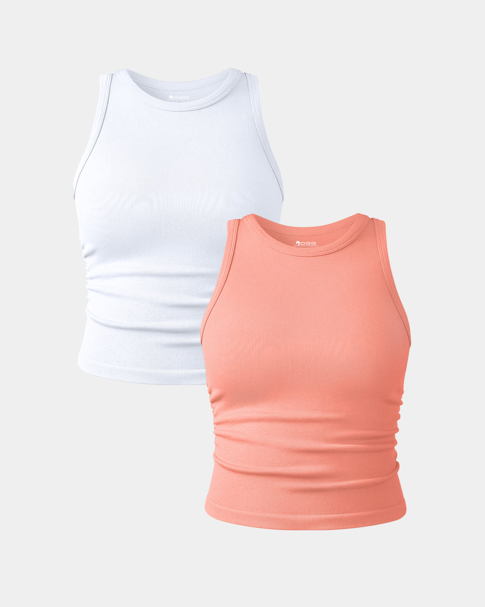 Crew Neck Sleeveless Crop Camis