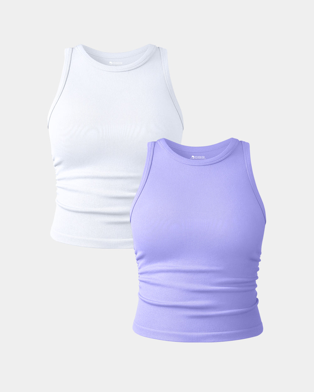 Crew Neck Sleeveless Crop Camis