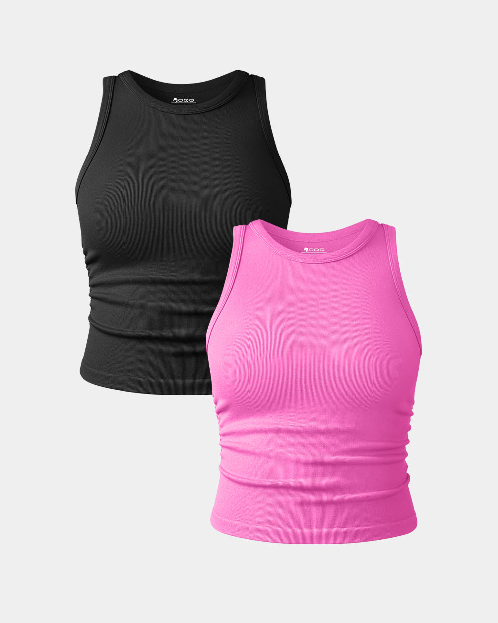 Crew Neck Sleeveless Crop Camis