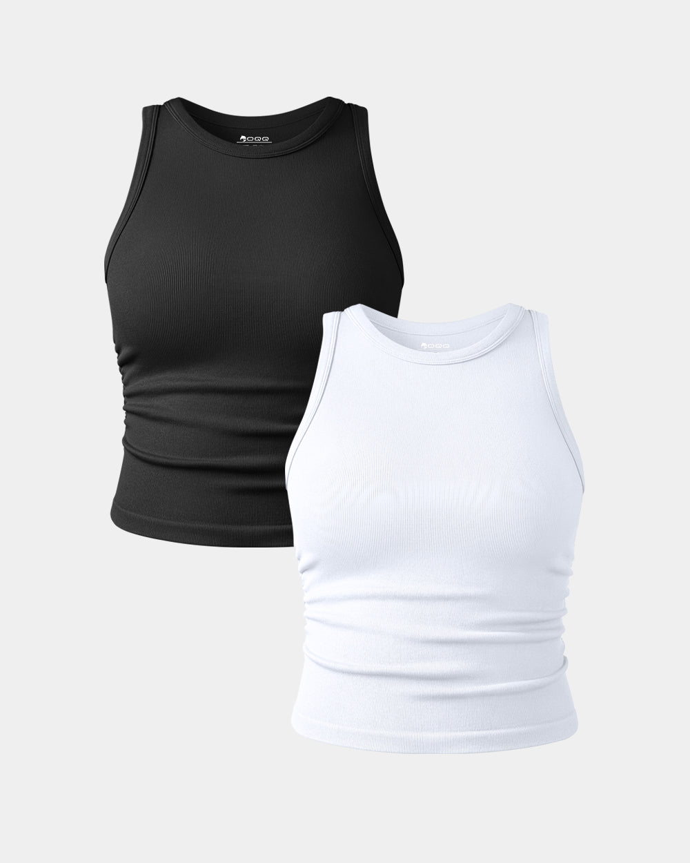Crew Neck Sleeveless Crop Camis