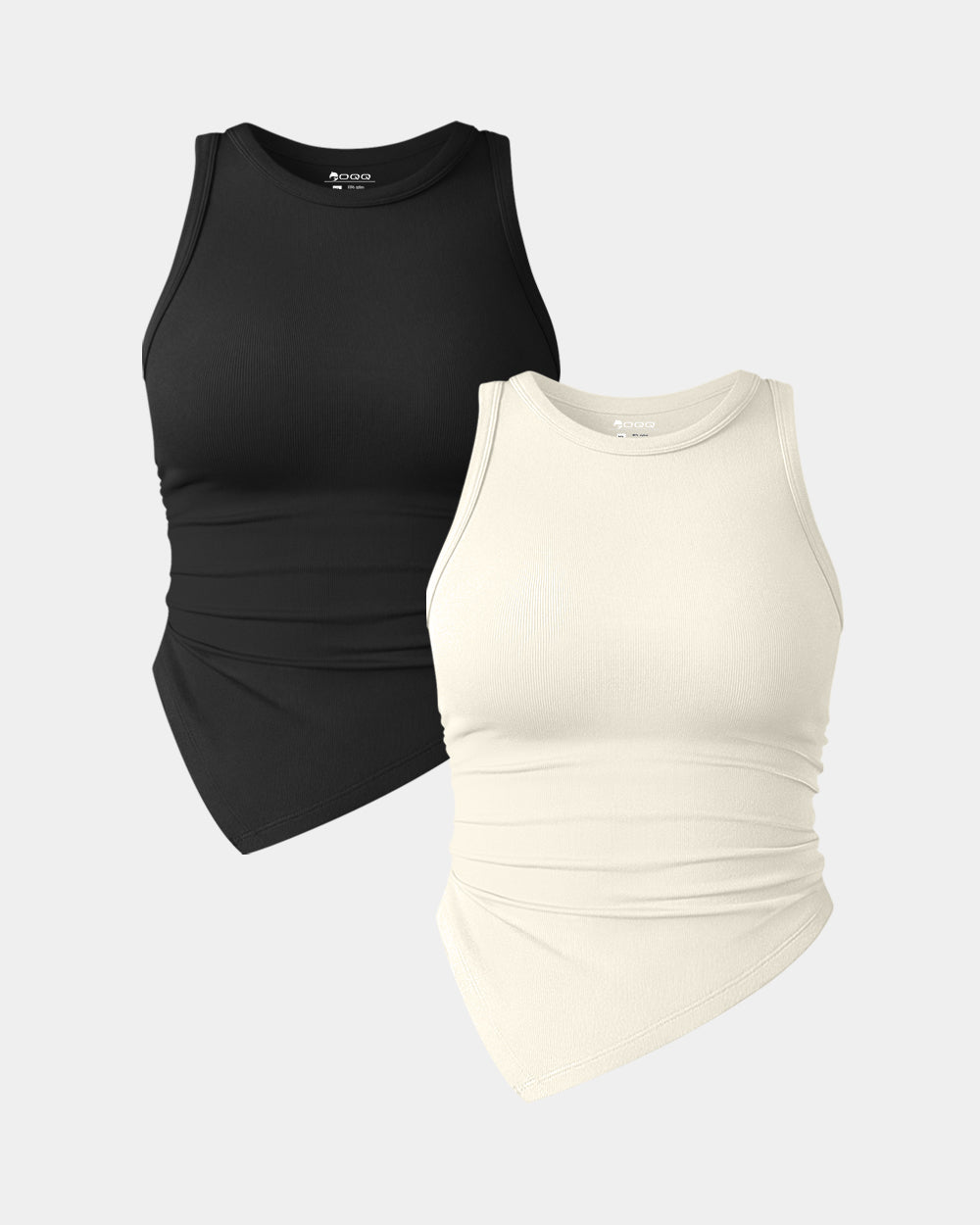 Ruched Sleeveless Tee Shirts