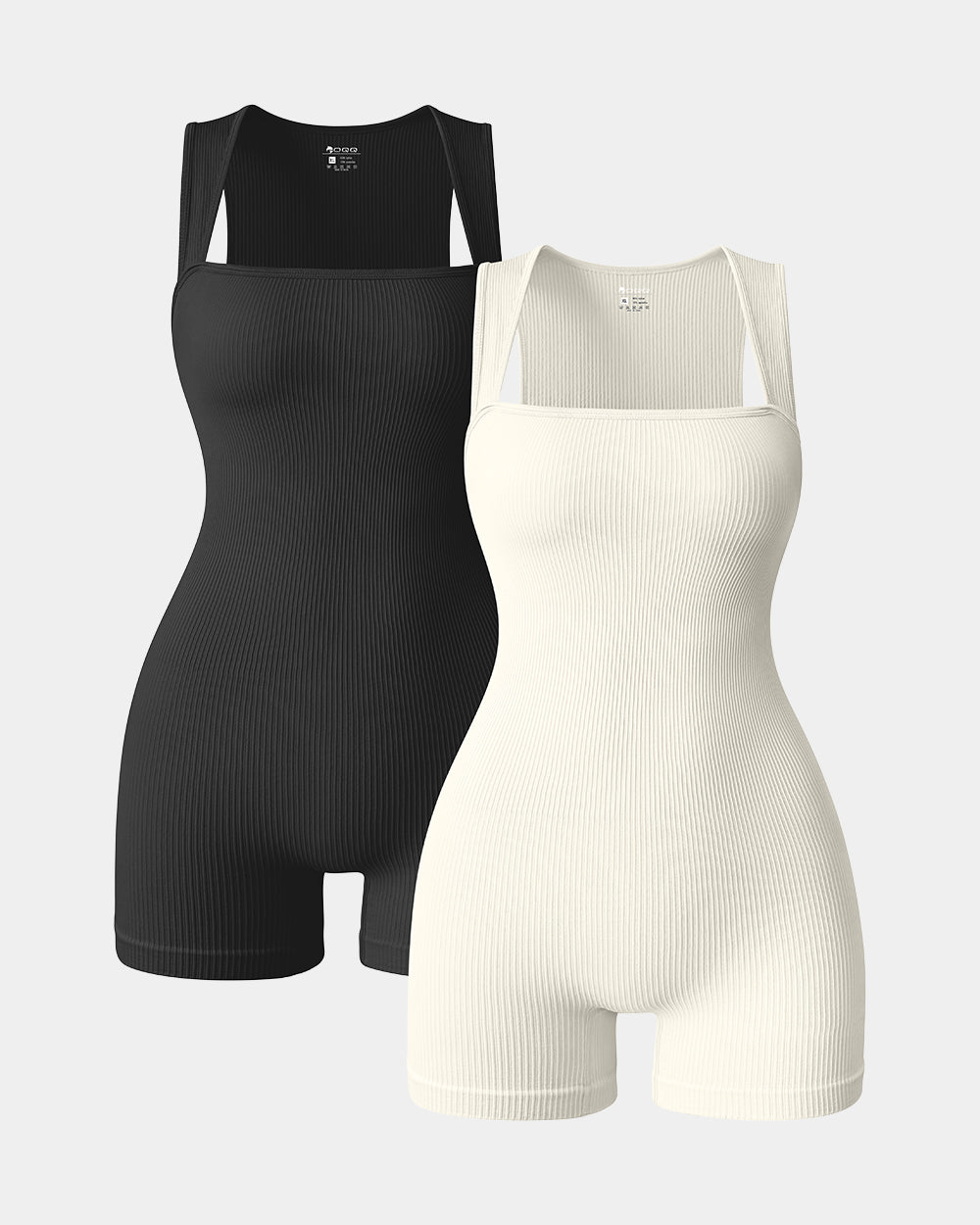 Square Neck Sleeveless Rompers