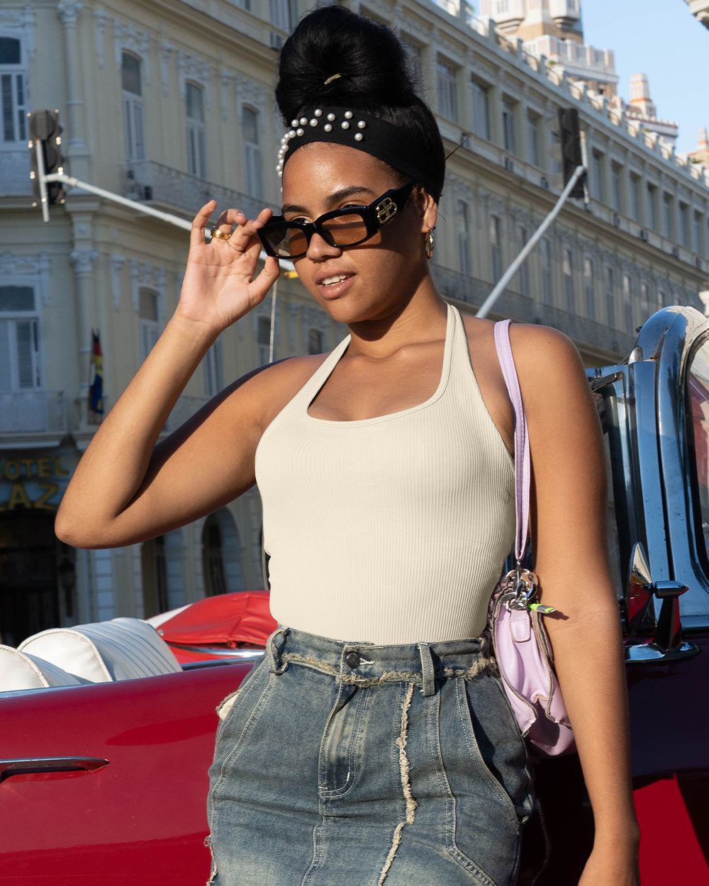 One-piece Sleeveless Bodysuits