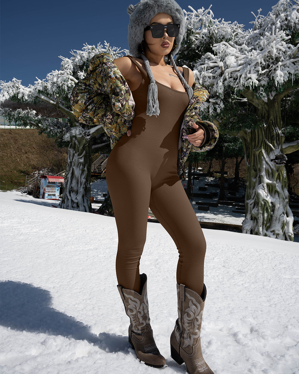 Sleeveless Exercise Jumpsuits