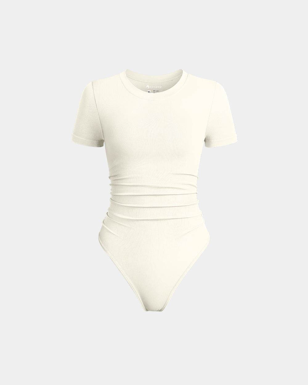 Ruched Stretch Short Sleeve Bodysuit
