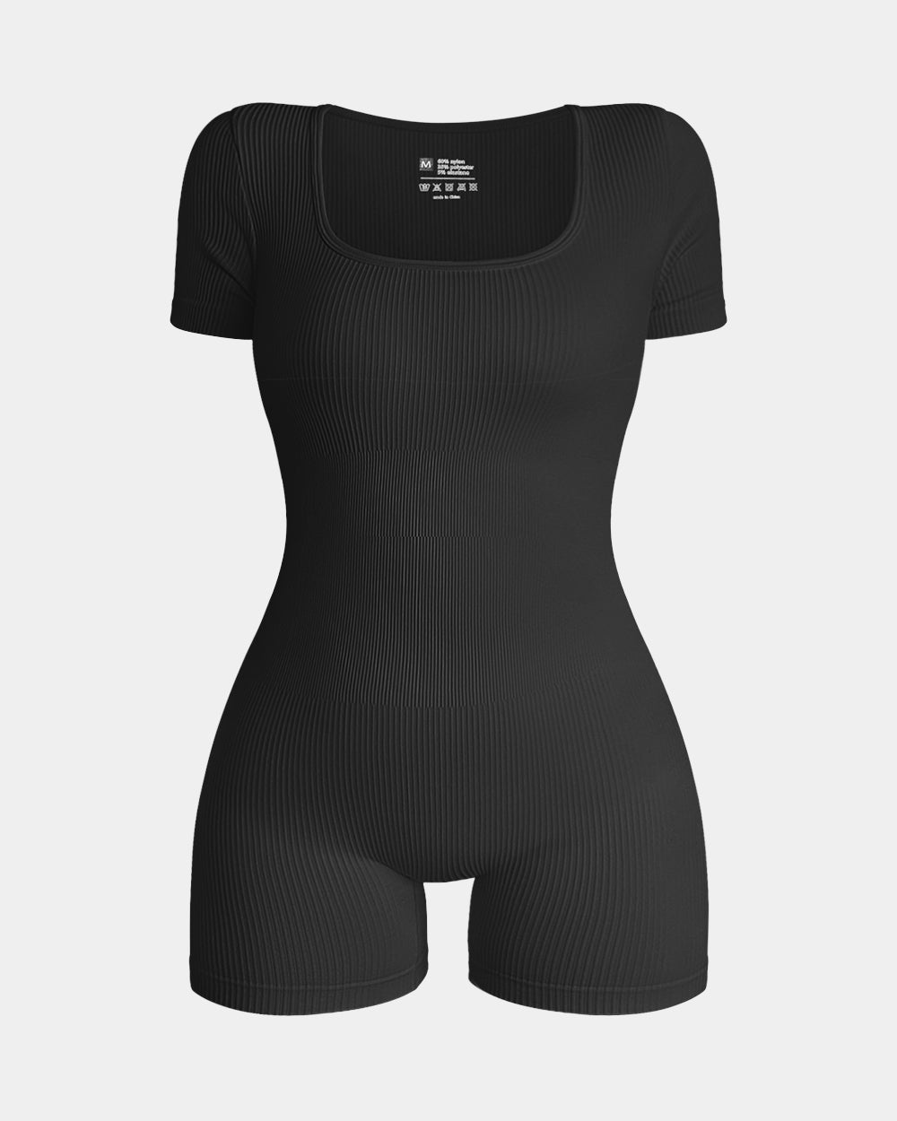 Square Neck Exercise Rompers