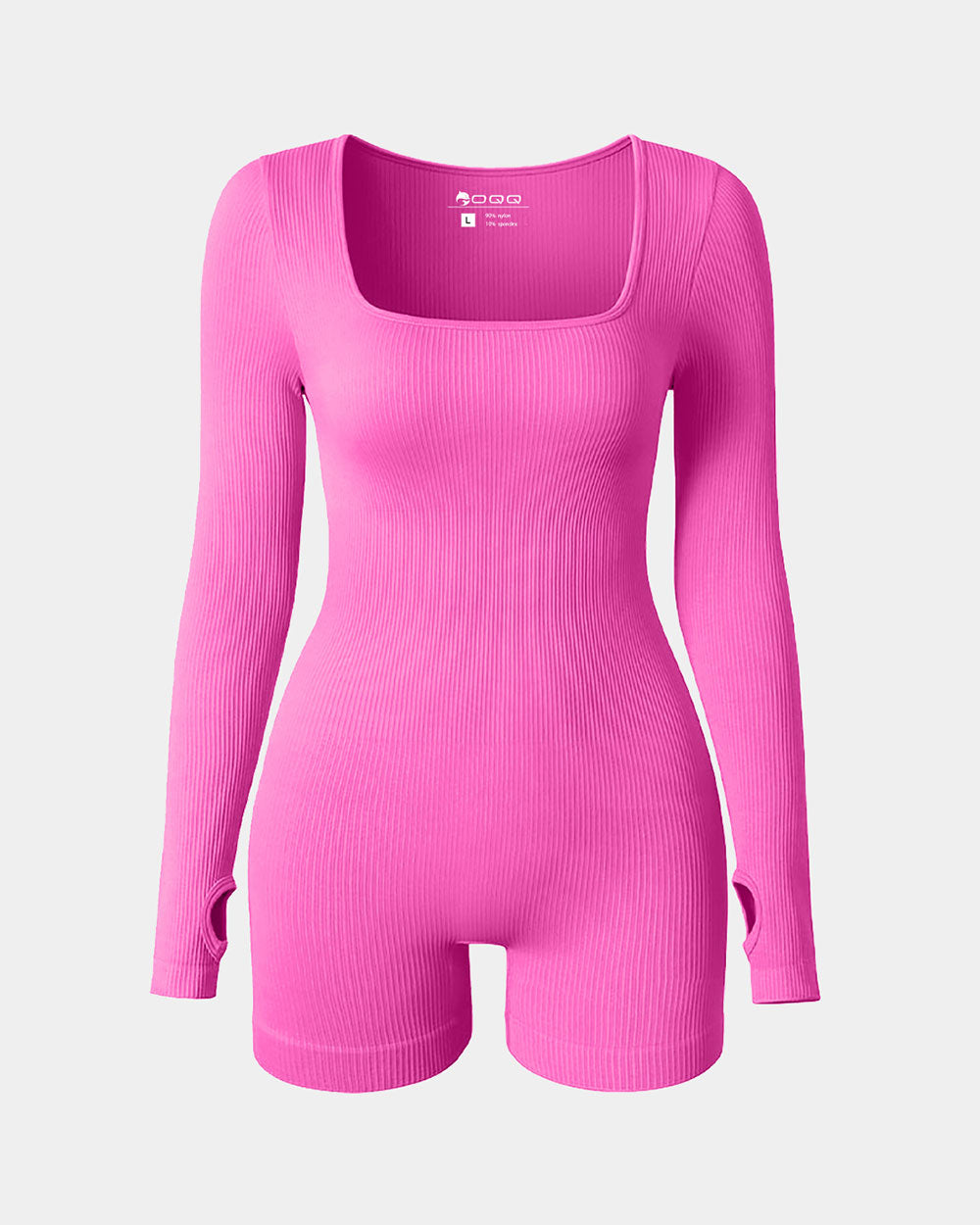 Long Sleeve Square Neck Jumpsuits Rompers