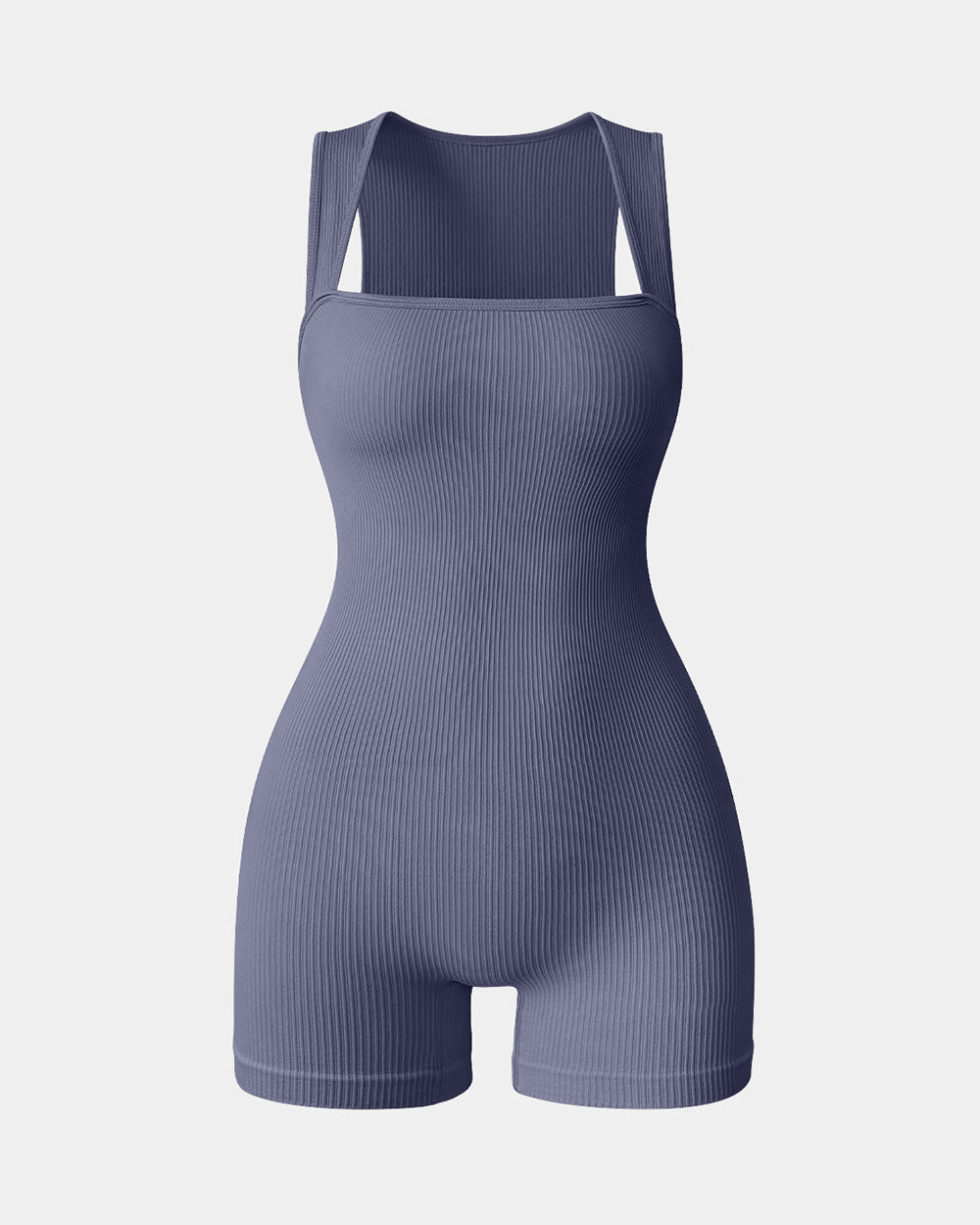 Square Neck Exercise Rompers