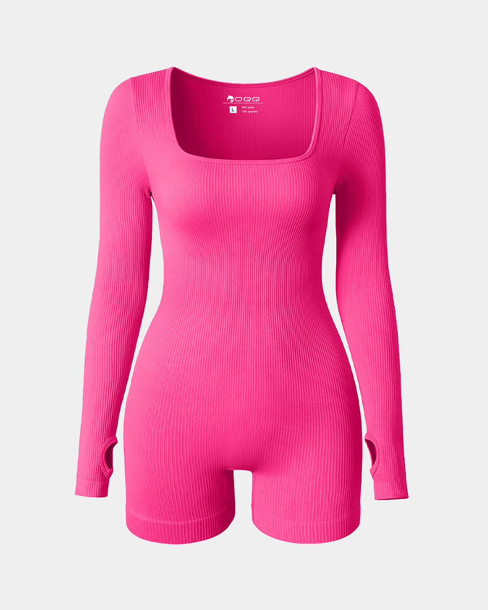 Long Sleeve Square Neck Jumpsuits Rompers