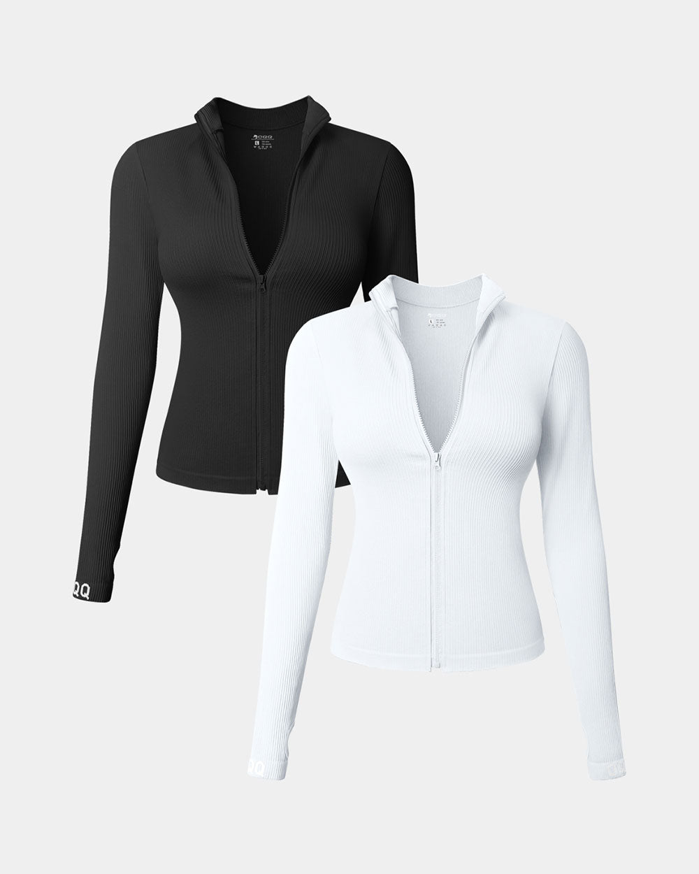 Long Sleeve Front Zipped Tops