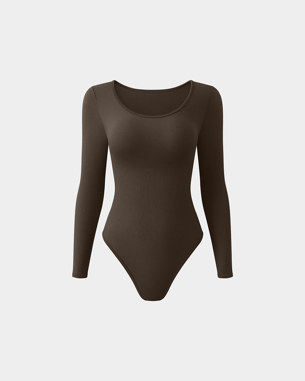Ribbed Long Sleeve Crew Neck Bodysuits