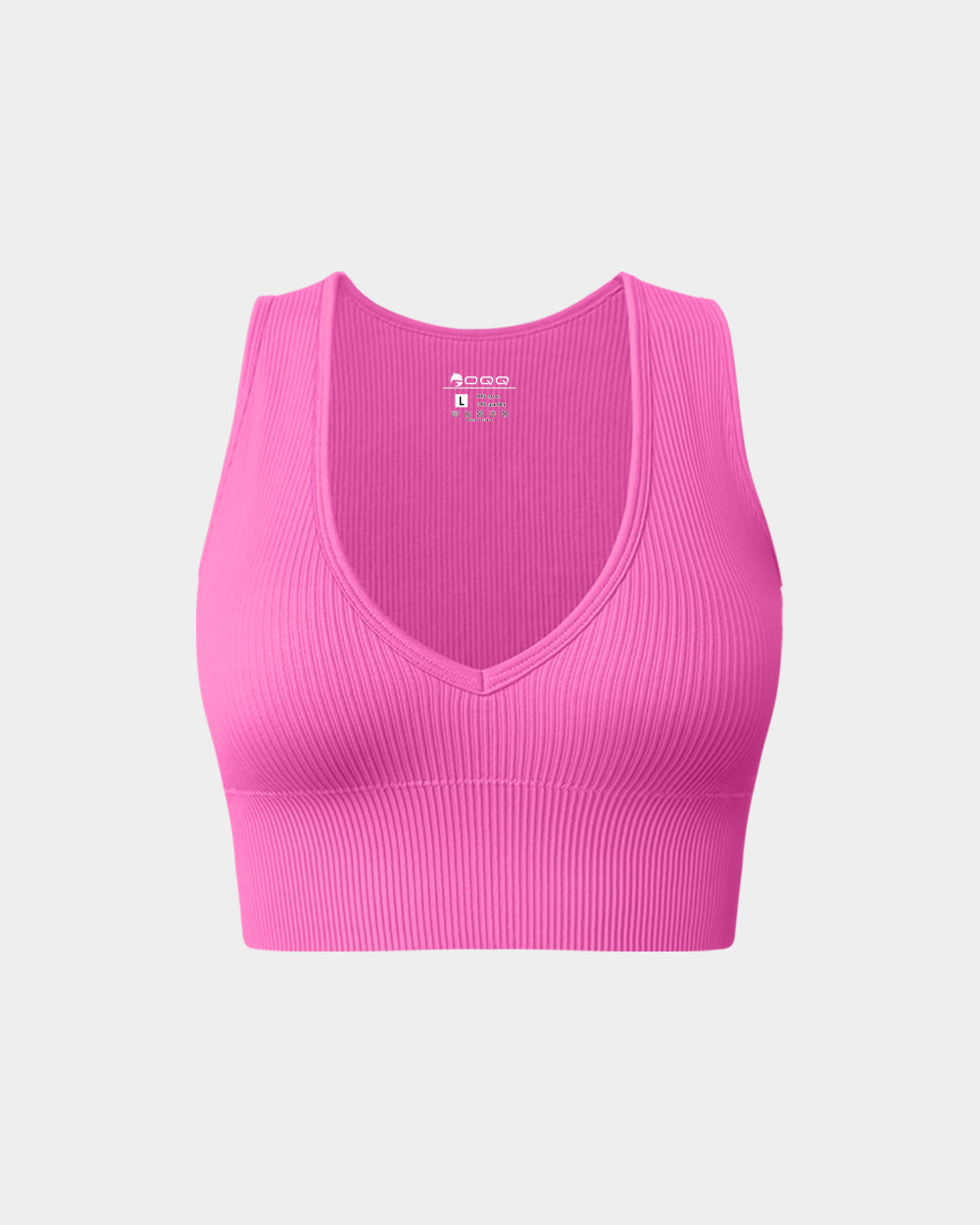 Sleeveless Deep V Neck Crop Tops