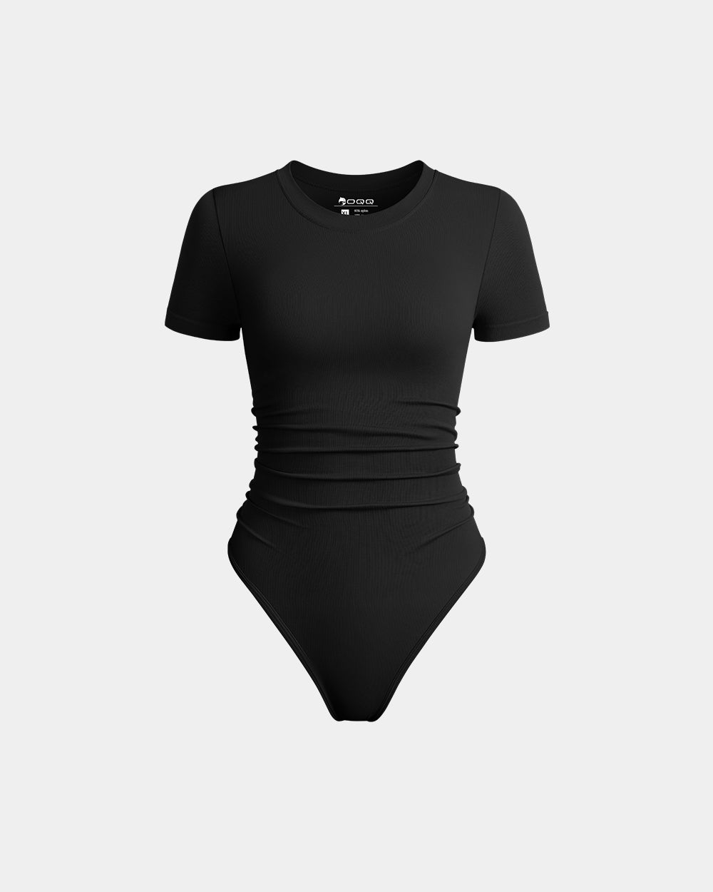 Ruched Stretch Short Sleeve Bodysuit