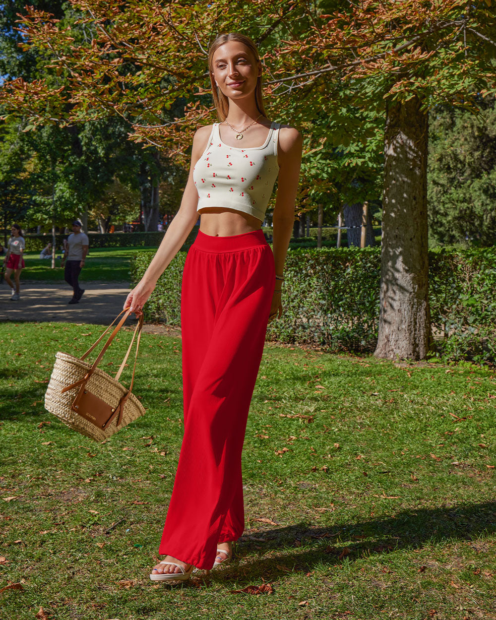 Wide Leg High Waist Lounge Adjustable Legging
