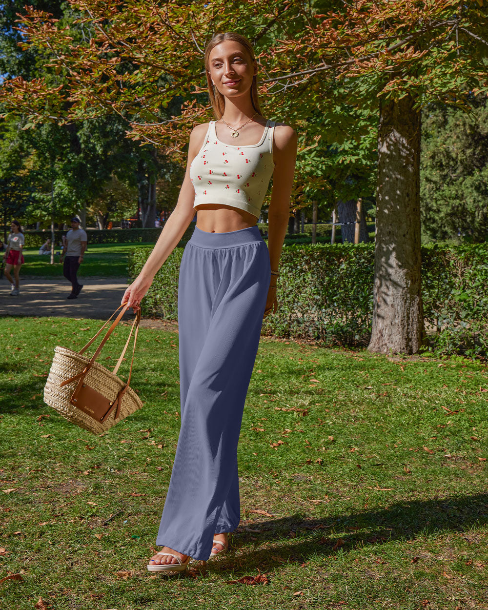 Wide Leg High Waist Lounge Adjustable Legging