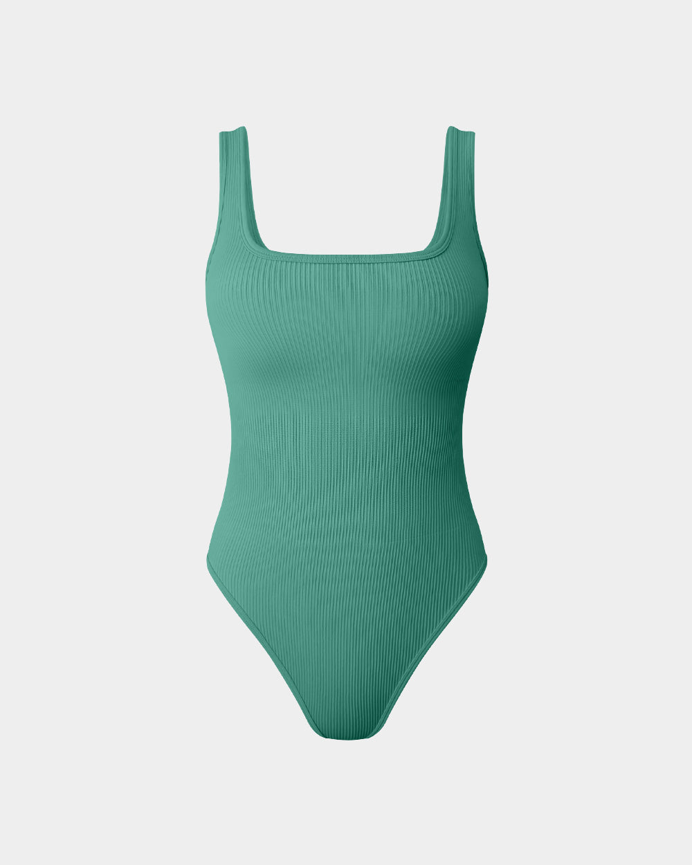 Ribbed Square Neck Sleeveless Tank Tops Bodysuits