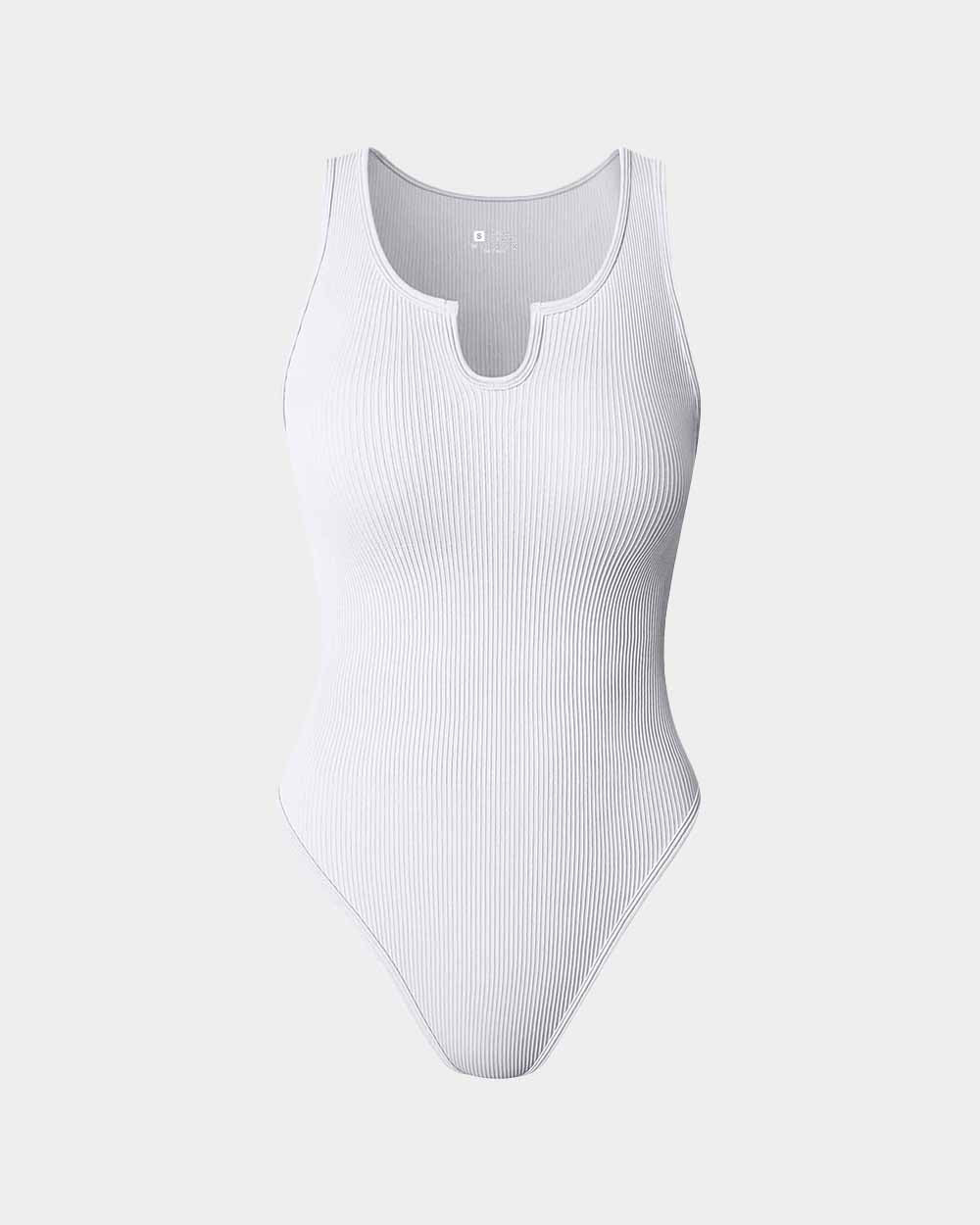 Ribbed Sleeveless Bodysuits