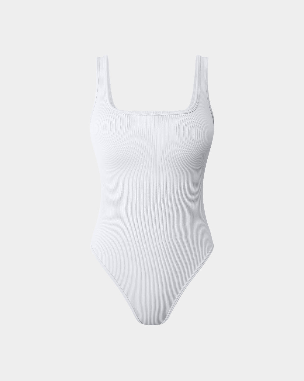 Ribbed Square Neck Sleeveless Tank Tops Bodysuits