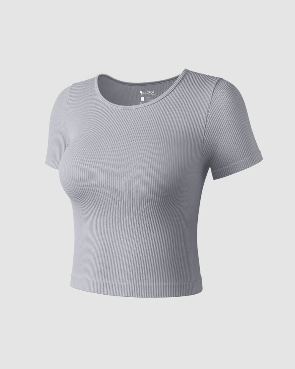 Short Sleeve Crew NeckTee Crop Tops