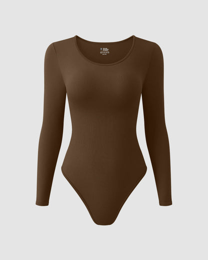 Crew neck Long Sleeve Bodysuit