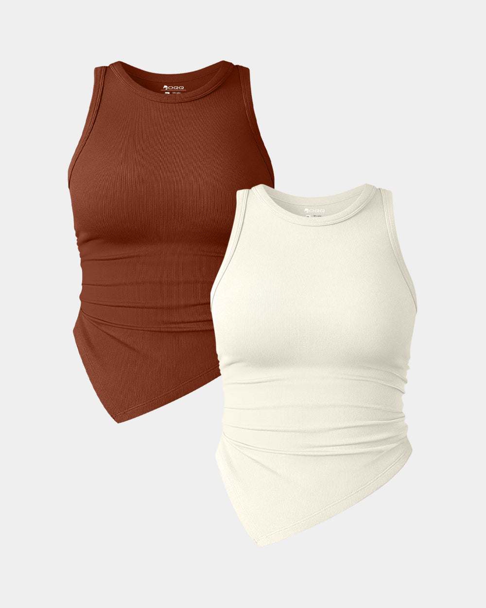 Ruched Sleeveless Tee Shirts