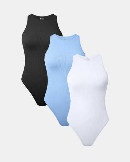 Sleeveless Halter Neck Bodysuits