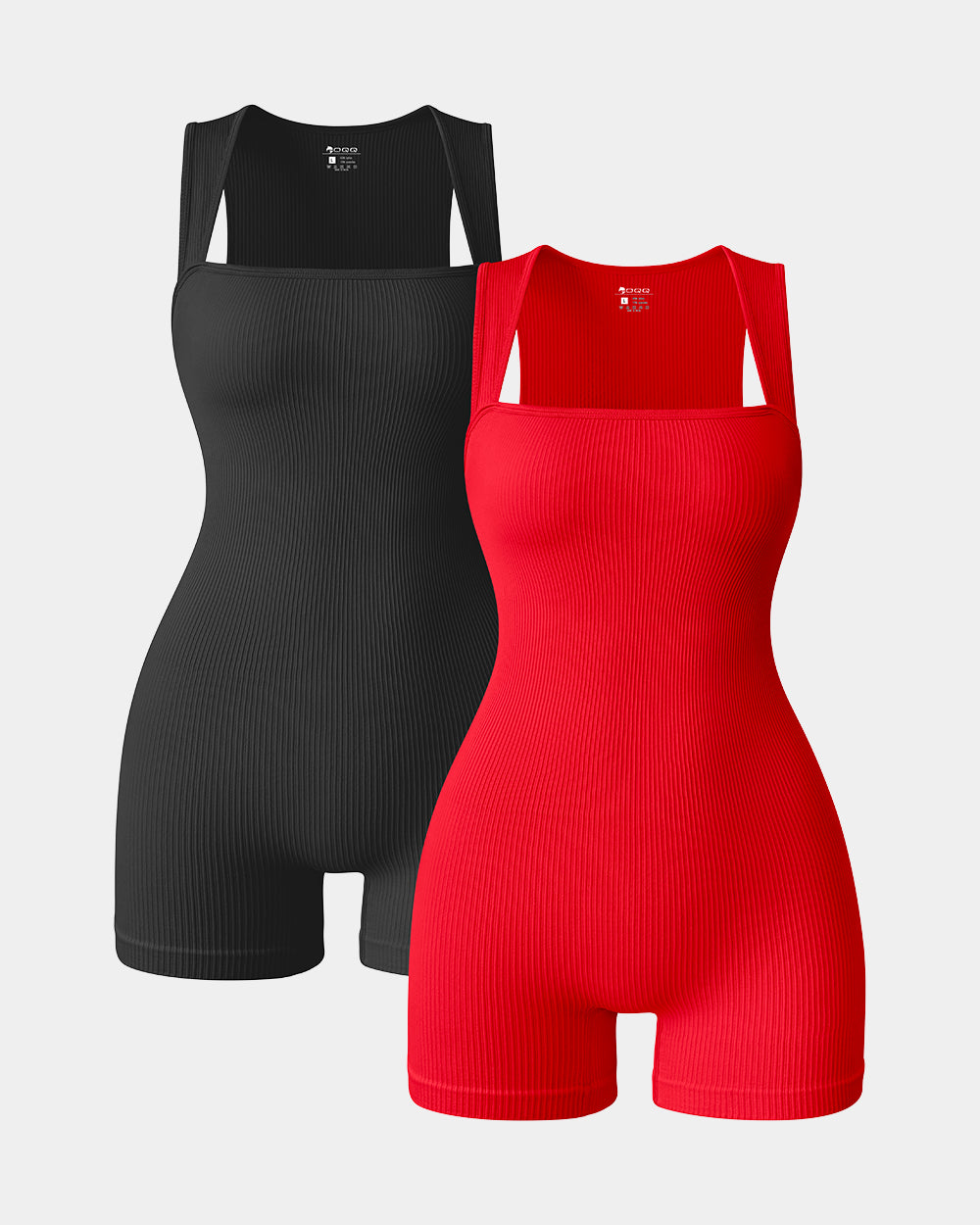 Square Neck Sleeveless Rompers