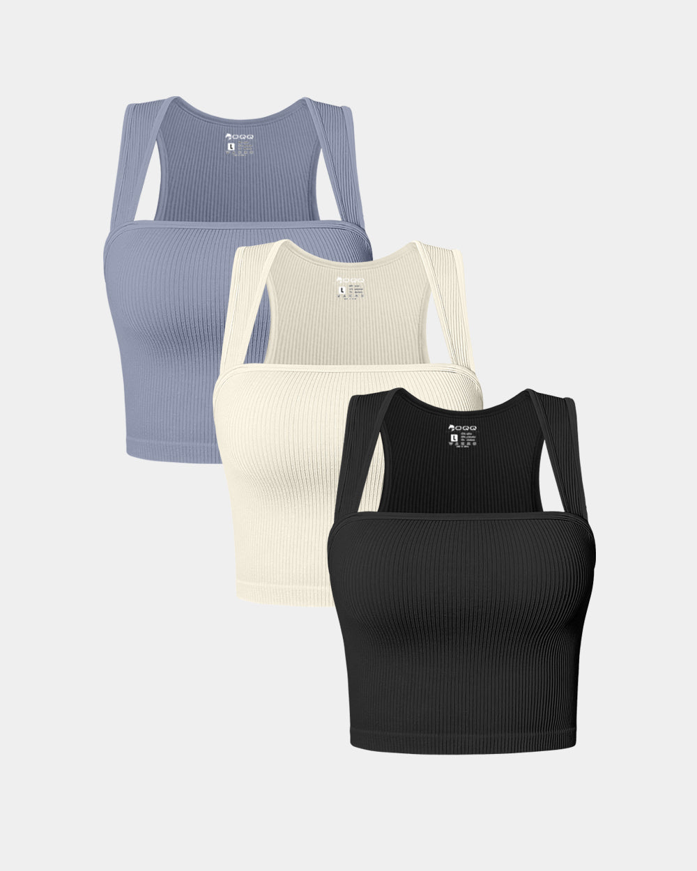 Sleeveless Square Neck Tops