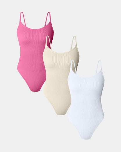 Sleeveless Adjustable Spaghetti Strip Bodysuits