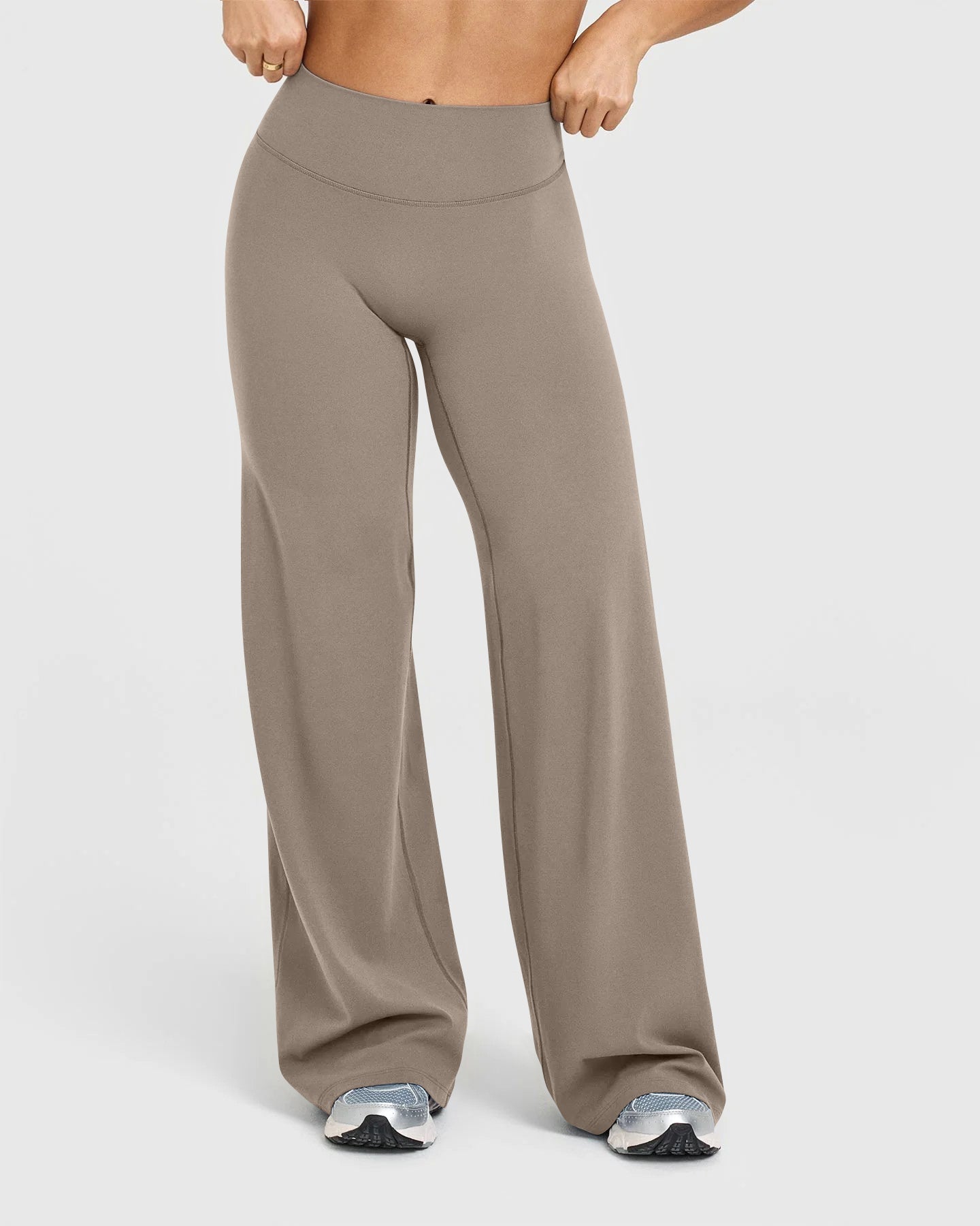 High Waist Stretch Casual Soft Straight Leg Bottoms