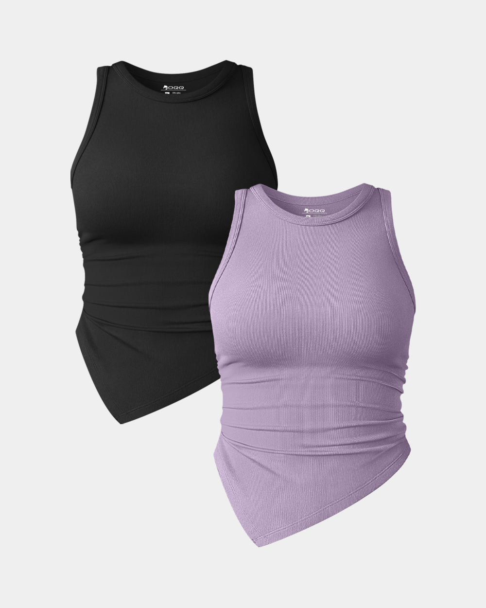 Ruched Sleeveless Tee Shirts