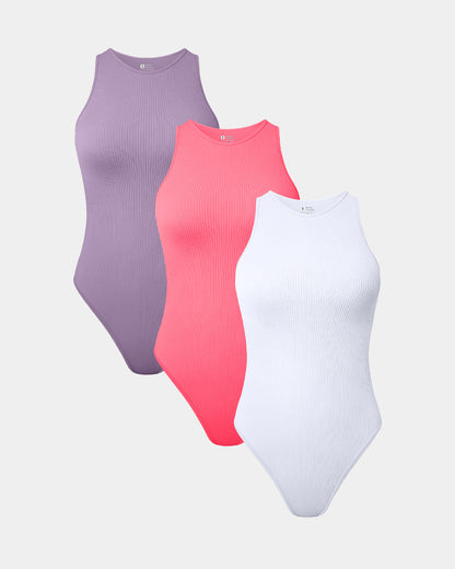 Sleeveless Halter Neck Bodysuits