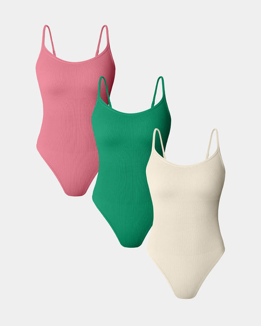 Sleeveless Adjustable Spaghetti Strip Bodysuits