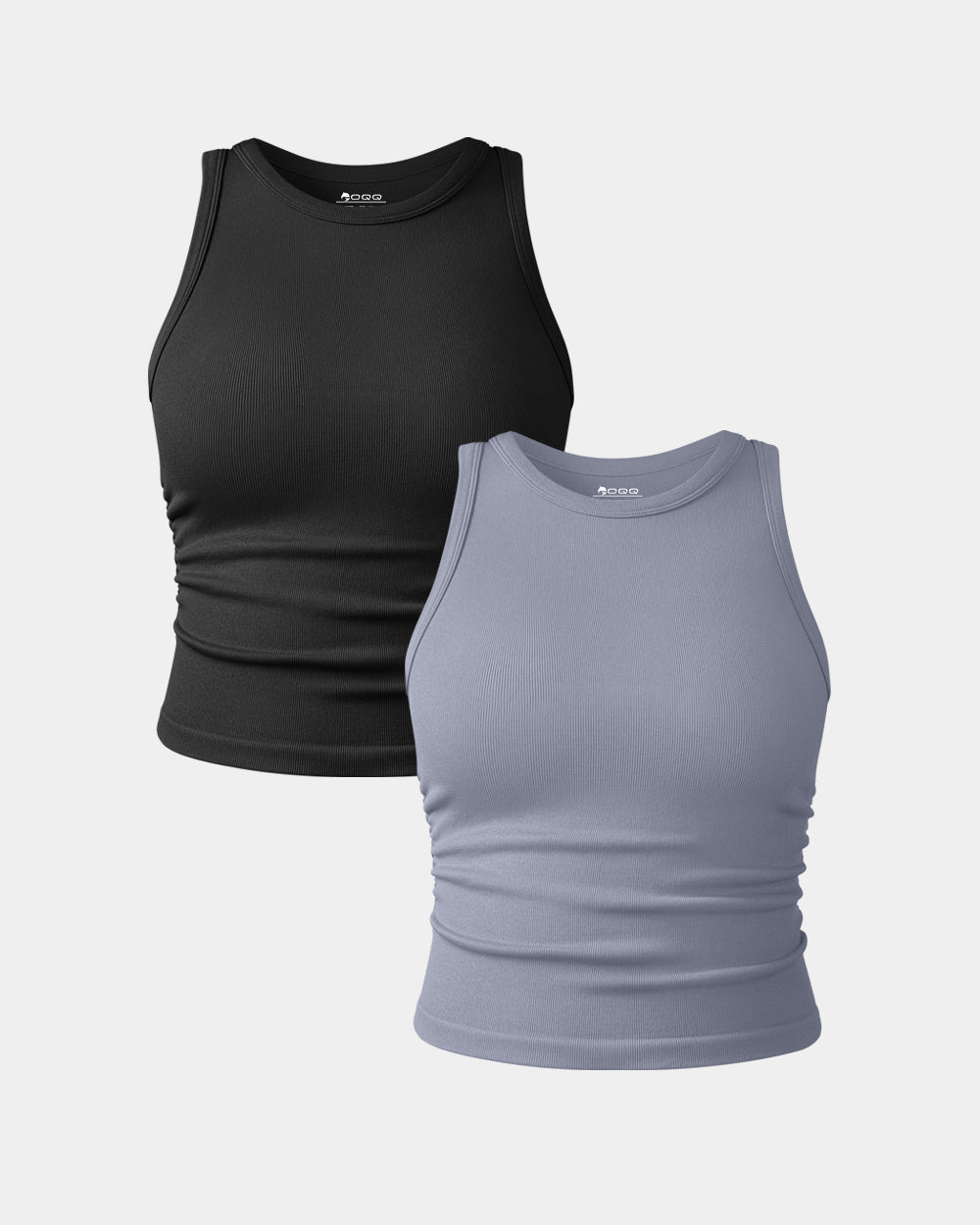 Crew Neck Sleeveless Crop Camis