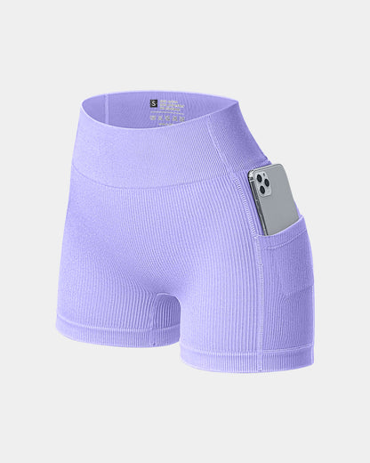 Women High Waist Yoga Shorts
