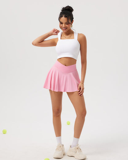 Skirts 2 in 1  Cross Over Flared Casual Skirts