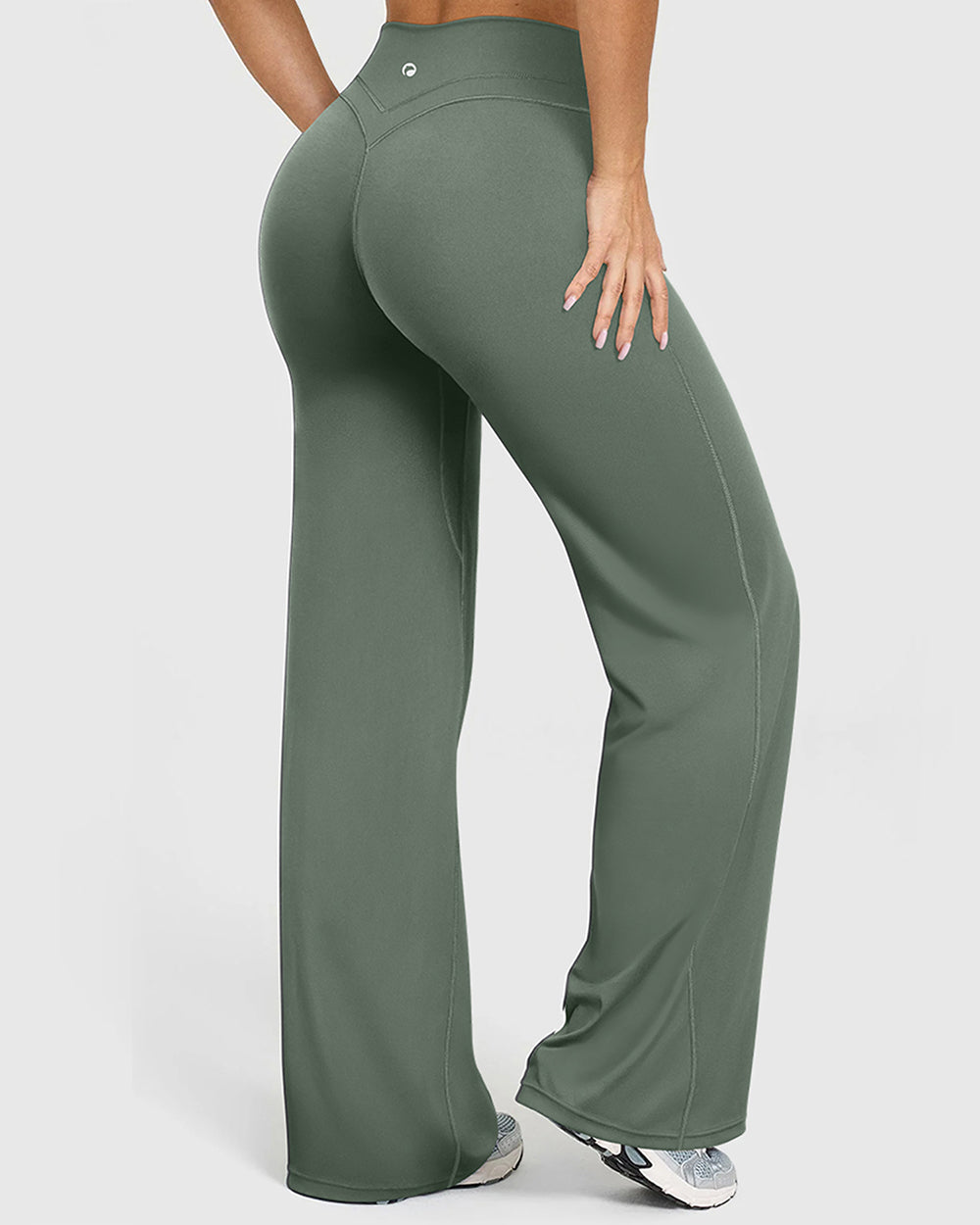 High Waist Stretch Casual Soft Straight Leg Bottoms