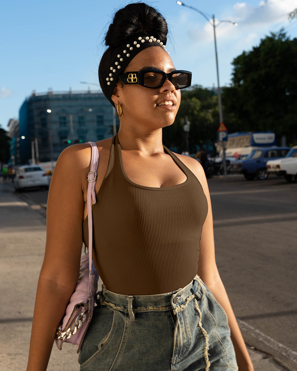One-piece Sleeveless Bodysuits