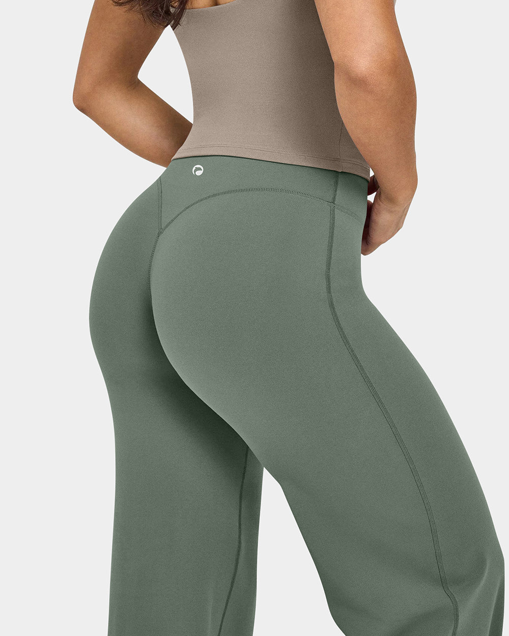 High Waist Stretch Casual Soft Straight Leg Bottoms
