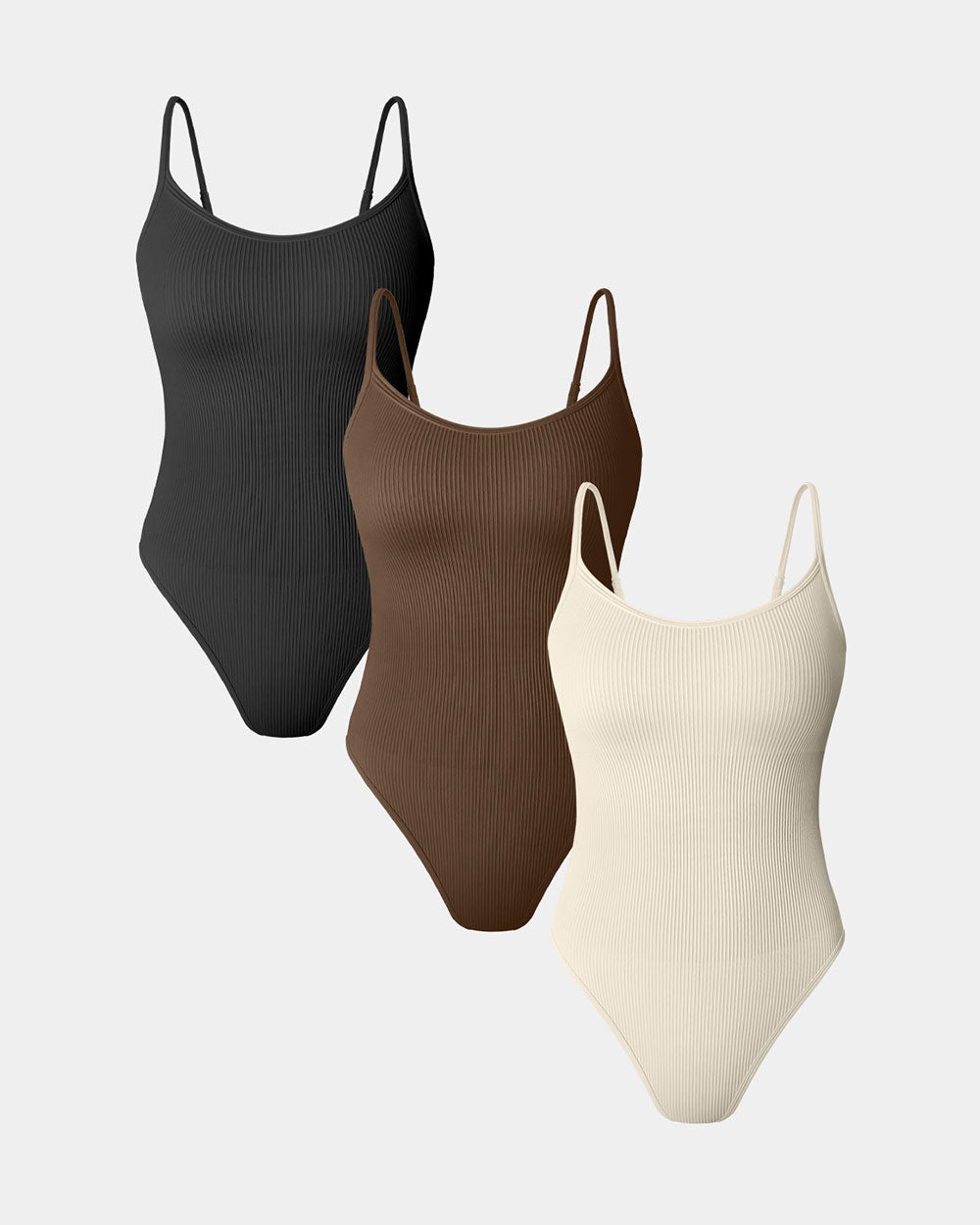 Sleeveless Adjustable Spaghetti Strip Bodysuits
