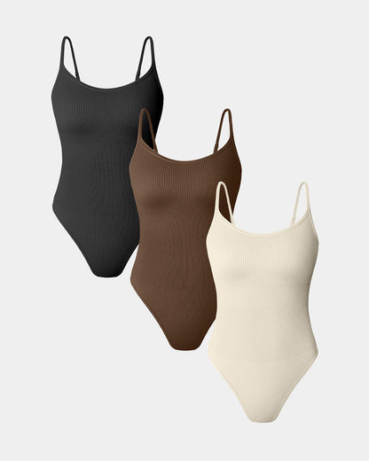 Sleeveless Adjustable Spaghetti Strip Bodysuits