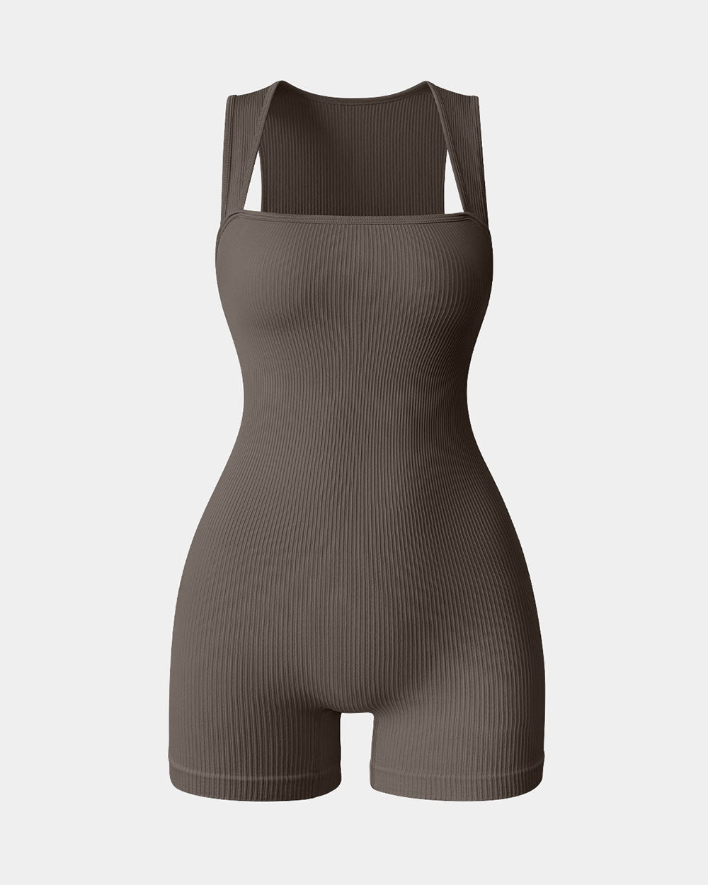 Square Neck Exercise Rompers