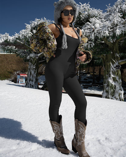 Sleeveless Exercise Jumpsuits