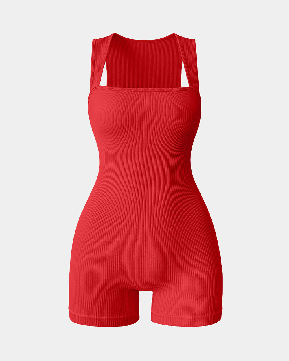 Square Neck Exercise Rompers
