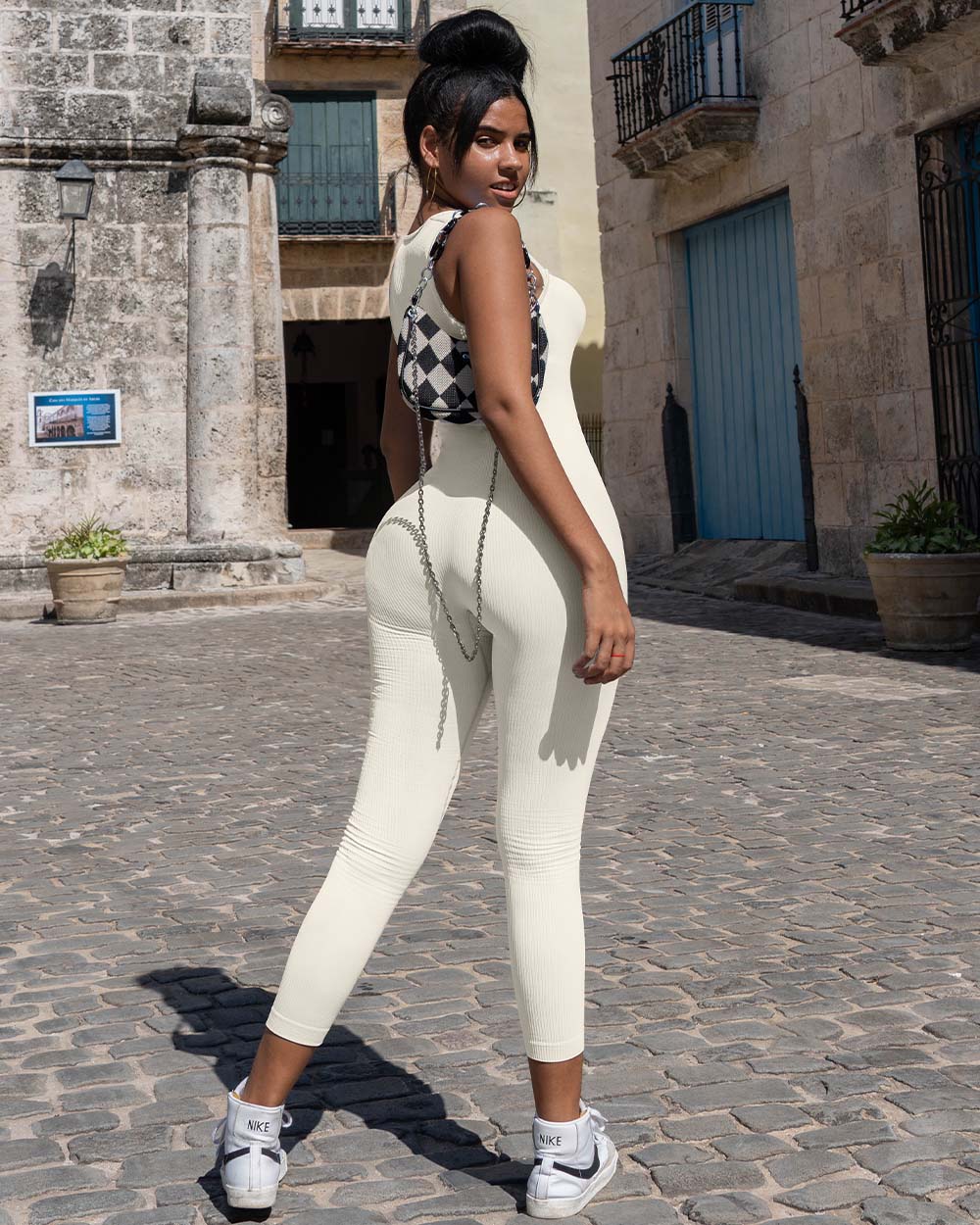 Women Jumpsuits Square Neck Sleeveless