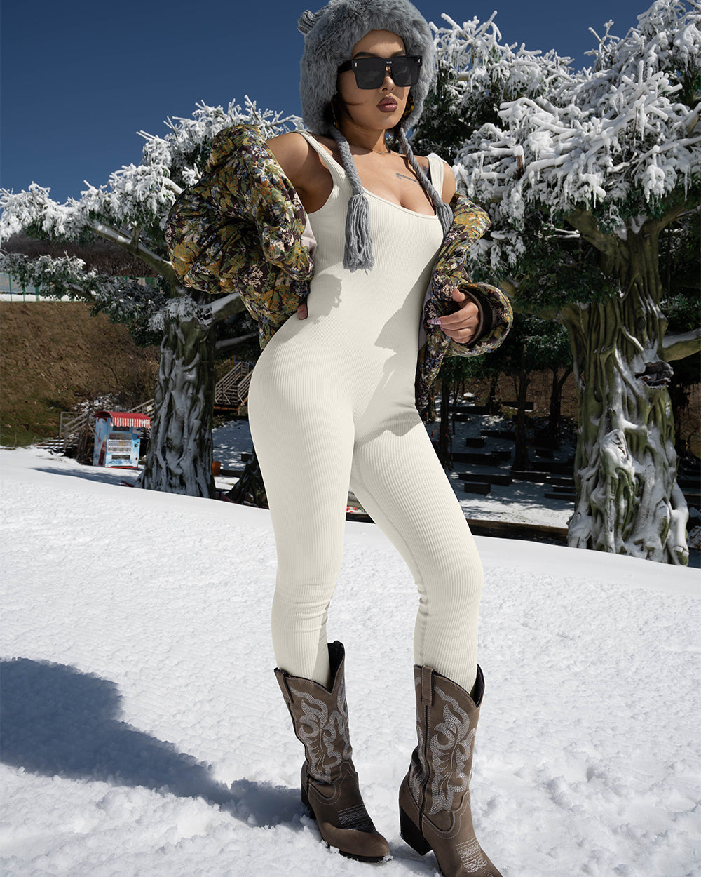 Sleeveless Exercise Jumpsuits