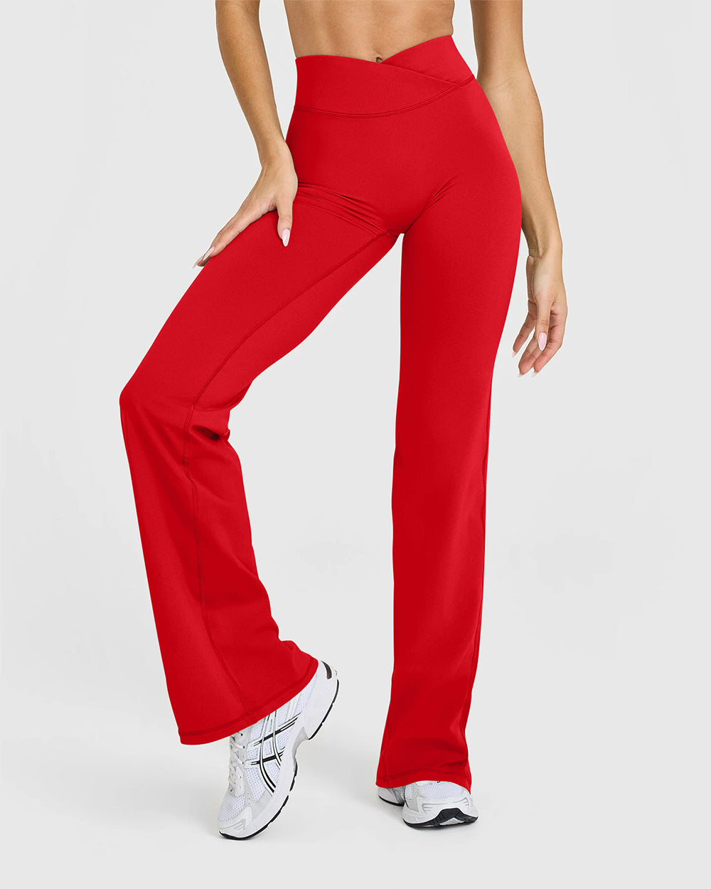 High-Waisted With a Compressive Wrap Waistband Pants